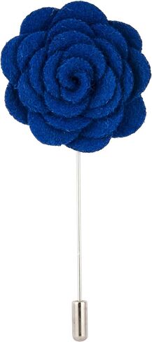 Knighthood Royal Blue Flower Lapel Pin Badge Coat Suit Collar Accessories Brooch for Men in Saudi Arabia