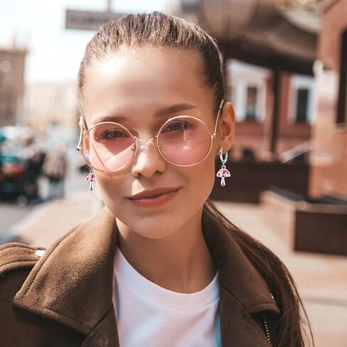 aganippe 12-16 زوجًا من الأقراط المتدلية المضادة للحساسية للفتيات Y2K أقراط للنساء متعددة الأقراط اللطيفة ذات الوجه المبتسم الثعلب الضفدع القلب زهرة الفراشة للأطفال in Kuwait