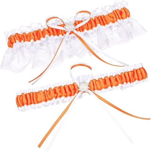 MerryJuly Wedding Bridal Garter Belt Set Free Size(15-23 inch) in Kuwait