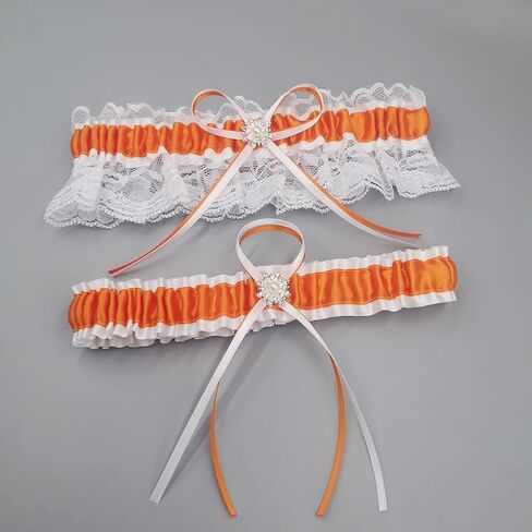 MerryJuly Wedding Bridal Garter Belt Set Free Size(15-23 inch) in Kuwait