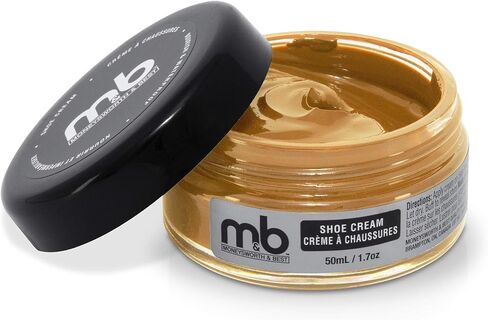 Moneysworth & Best Shoe Cream - Professional Leather Shoe Polish - Natural Waxes Condition, Re-color and Polish Smooth Leather Shoes and Boots - Over 30 Colors Available - 50 ml/1.7oz in Kuwait