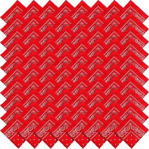 JaGely 80 Pieces Multi Purpose Bandana Gift Sets Polyester Cashew Bandanas for Men Square Hair Scarf Retro Party Decorations in Saudi Arabia