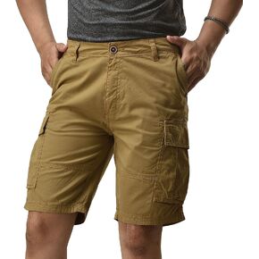 CHARBONNIER Cargo Shorts for Men's Performance Series Extreme Comfort, 100% Cotton