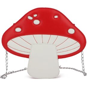 LUI SUI Women Unique Cute Mushroom Shaped Crossbody Purse Bags Small Lovely Shoulder Bags