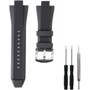 Adwoa Silicone Rubber Watch Band Strap Replacement for Michael Kors - 13x29mm Watch Band Compatible with MK8380 MK8356 MK8295 MK9020 in Kuwait