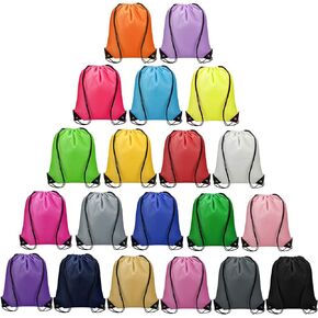 Vorspack Drawstring Backpack 20 Pieces for Party Gym Sport Trip