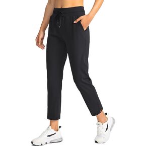 Soothfeel Women's Pants with 4 Pockets 7/8 Stretch High Waisted Sweatpants Travel Athletic Work Golf Pants for Women in Kuwait