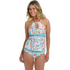 La Blanca Women’s High Neck Keyhole Tankini Swimsuit Top