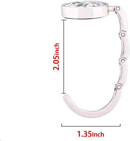 JISEN Portable Handbag Hanger Table Bar Purse Instant Swivel Top Foldable Hook Dragonfly1 in Kuwait