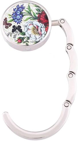 JISEN Portable Handbag Hanger Table Bar Purse Instant Swivel Top Foldable Hook Dragonfly1 in Kuwait