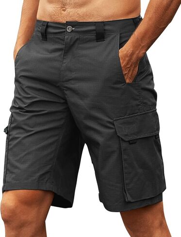 VoLIta Mens Hiking Cargo Shorts Relaxed Fit Tactical Shorts Casual Outdoor Fishing Shorts with Multi Pockets in Kuwait