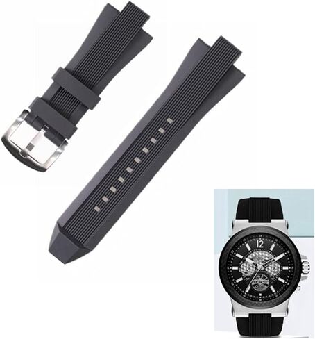 Adwoa Silicone Rubber Watch Band Strap Replacement for Michael Kors - 13x29mm Watch Band Compatible with MK8380 MK8356 MK8295 MK9020 in Kuwait
