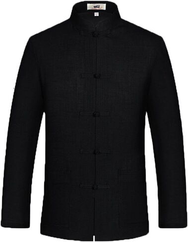 ZooBoo Chinese Tang Suit for Men Kung Fu Clothing Tops Martial Art Cotton Shirt in Kuwait