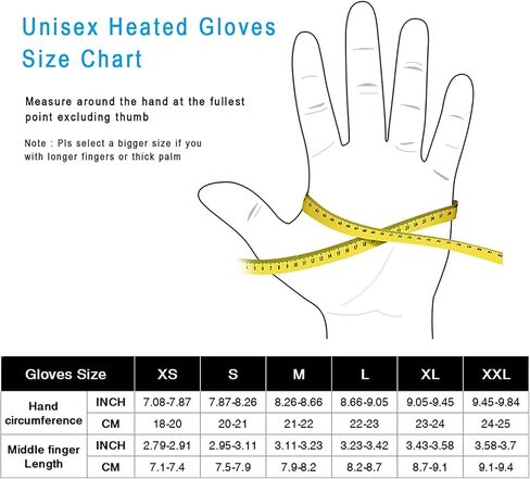 Heated Glove Liners Men Women,Rechargeable Battery Heated Motorcycle Ski Snow Warmer Gloves in Kuwait