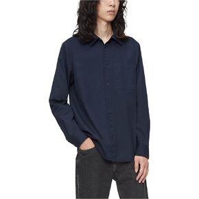 Calvin Klein Men's Solid Pocket Button-Down Easy Shirt