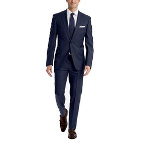 Calvin Klein Men's Slim Fit Suit Separates, Solid Medium Blue, 34W x 32L in Kuwait