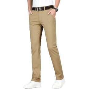 ESSYSHE Men’s Slim Fit Chino Pants Stretch Casual Khaki Pants for Men