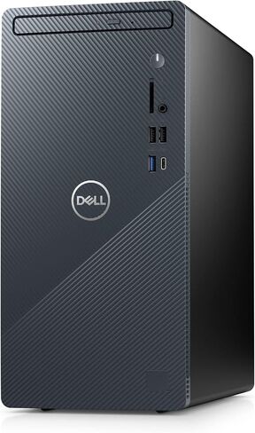 Dell Inspiron 3910 Desktop Computer Tower - 12th Gen Core i5-12400, 16GB DDR4 RAM, 256GB SSD + 1TB HDD, Intel UHD Graphics 730, WiFi 6, HDMI, Bluetooth, USB-C, Windows 11 Home - Blue (Renewed) in Saudi Arabia
