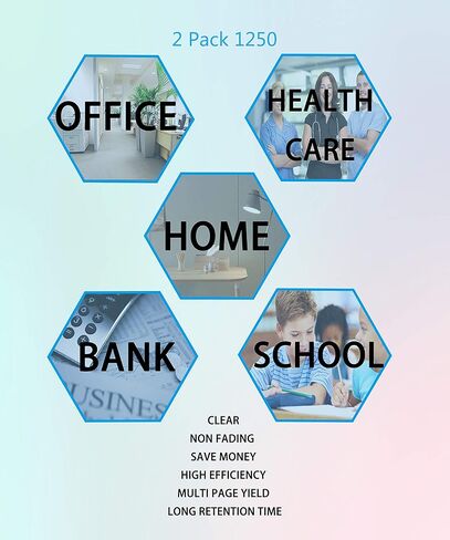 MM MUCH & MORE Compatible Toner Cartridge Replacement for Dell 1250 810WH Use with 1250c 1350cnw 1355cn 1355cnw C1760nw C1765nf C1765nfw Printers (Black, 2-Pack) in Kuwait