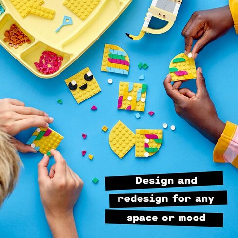 LEGO DOTS Cute Banana – Pen Holder 41948 DIY Craft Kit; Customizable Room Decor Piece That Kids can Decorate with Bright, Colorful Tiles; Tasty Fruit-Themed Playset for Fans Aged 6+ (438 Pieces) in Saudi Arabia