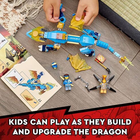 LEGO Ninjago Jay’s Thunder Dragon EVO 71760 Building Toy Set for Kids, Boys, and Girls Ages 6+ (140 Pieces) in Saudi Arabia