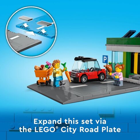 LEGO My City Grocery Store 60347 Building Toy Set for Girls, Boys, and Kids Ages 6+ (404 Pieces) in Saudi Arabia