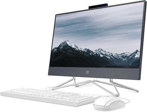 2022 Newest HP AIO Desktop, 21.5" FHD Display, Intel Celeron G5905T Processor, 16GB RAM, 512GB PCIe SSD, Webcam, DVD-RW, Wi-Fi, HDMI, Bluetooth, Wired KB and Mouse, Windows 11 Home, Blue in Saudi Arabia