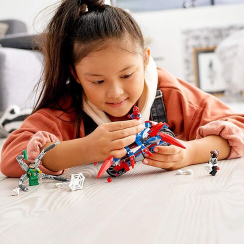 LEGO Marvel Spider-Man: Spider-Man vs. Doc Ock 76148 Superhero Playset with 3 Minifigures, Great Toy Gift for Kids, New 2020 (234 Pieces) in Saudi Arabia