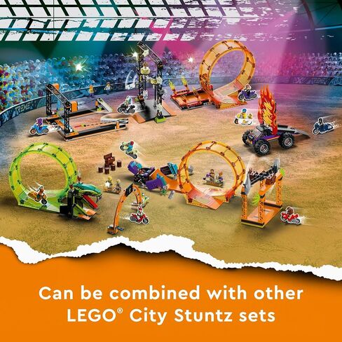 LEGO City Stuntz Smashing Chimpanzee Stunt Loop 60338 Building Toy Set for Boys, Girls, and Kids Ages 7+ (226 Pieces) in Saudi Arabia