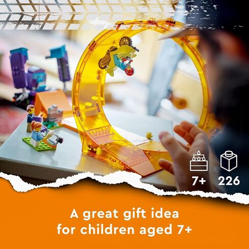 LEGO City Stuntz Smashing Chimpanzee Stunt Loop 60338 Building Toy Set for Boys, Girls, and Kids Ages 7+ (226 Pieces) in Saudi Arabia