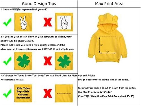 Kids Boys Girls Custom Sweatshirt Add Your Own Text and Design Hoodie Cotton Personalized Pullover in Saudi Arabia