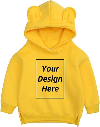 Kids Boys Girls Custom Sweatshirt Add Your Own Text and Design Hoodie Cotton Personalized Pullover in Saudi Arabia