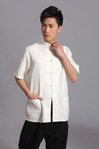 ZooBoo Tai Chi Clothing Wing Chun Kung Fu Clothes Short Sleeves Tang Shirt in Saudi Arabia