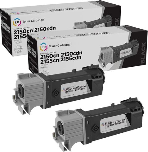 LD Products Compatible Toner Cartridge Replacements for Dell 331-0719 MY5TJ High Yield (Black, 2-Pack) in Saudi Arabia
