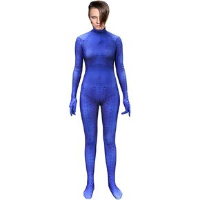 Xyjrnjvh Superhero Cosplay Costume for Womens Halloween Full Set Bodysuits Zentai 3D Style Jumpsuit