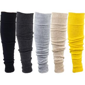 MySocks تدفئة الساق ناعمة جدًا وأنيقة للشتاء 80s وحفلات الرقص النيون الطويلة لتدفئة الساق للنساء والفتيات والسيدات in Kuwait