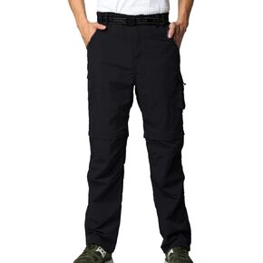 Mens Hiking Pants Convertible Zip Off Shorts Outdoor Quick Dry Lightweight Fishing Travel Safari Cargo Trouser