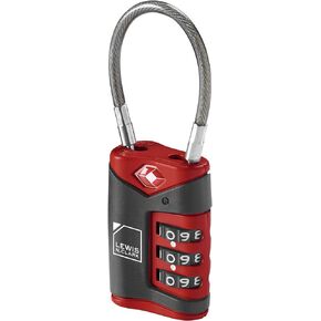 4014648 Lewis N Clark Travel Sentry Cable Lock 2 Pack black