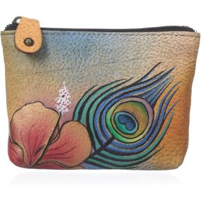 Anuschka Women’s Leather Coin Purse | Genuine Soft Leather | Hand-painted Original Art