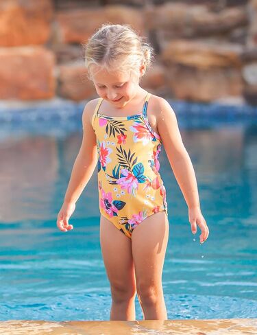 Girls Swimsuits One-Piece Bathing Suits Multicolor Kids Sport Summer Beach Swimwear for 2-10 Years Old in Saudi Arabia