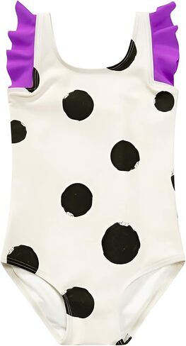 HAPPY NOCNOC Girls One Piece Swimsuit SPF 50+ Quick Dry Cute Swimwear Bathing Suit for Beach 18M-11 Years in Kuwait