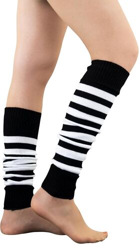MySocks تدفئة الساق ناعمة جدًا وأنيقة للشتاء 80s وحفلات الرقص النيون الطويلة لتدفئة الساق للنساء والفتيات والسيدات in Kuwait