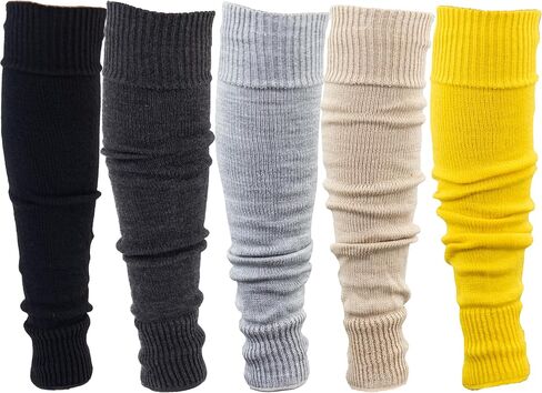 MySocks تدفئة الساق ناعمة جدًا وأنيقة للشتاء 80s وحفلات الرقص النيون الطويلة لتدفئة الساق للنساء والفتيات والسيدات in Kuwait