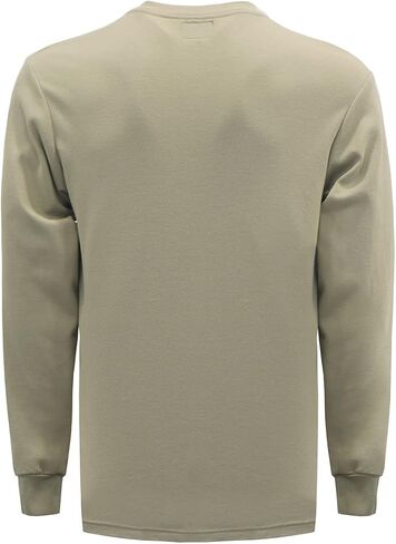 KONRECO FR Shirts for Men Long Sleeve 7oz Cotton Flame Resistant/Fire Retardant CAT2 Henley Shirt in Saudi Arabia