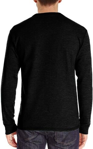 Uposiut Mens Henley Shirts Long/Short Sleeve T Shirt Fashion Casual Basic Plain Cotton Tee Shirts in Saudi Arabia