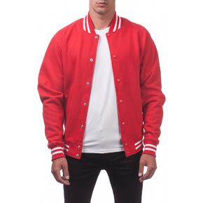 Pro Club Men's Varsity Fleece Baseball Jacket
