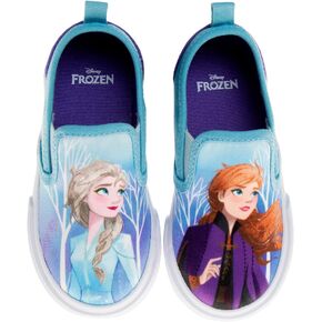 Disney Minnie Mouse, Elsa Frozen, Princess Shoes for Girls Toddler Kids Character Loafer Low top Slip-on Casual Tennis Canvas Sneakers