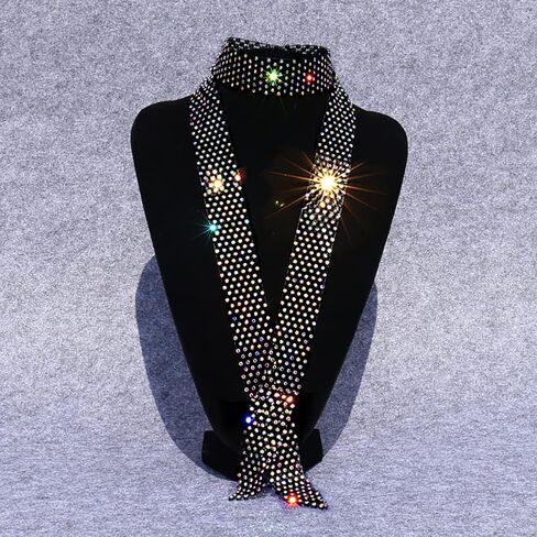 Glamorstar Rhinestone Neck Tie Gift for Women in Saudi Arabia