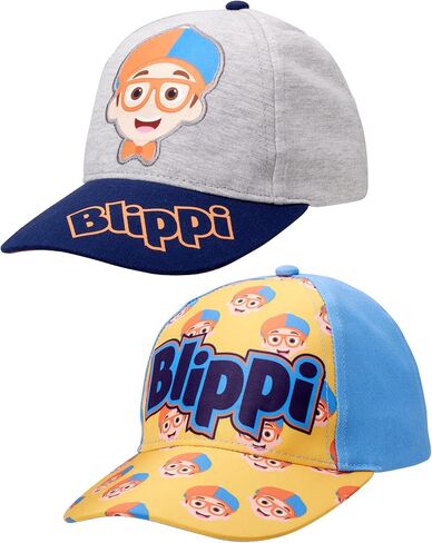 Blippi Toddler Boys' Baseball Hat - 2 Pack Curved Brim Cap, Size 2T-4T in Saudi Arabia