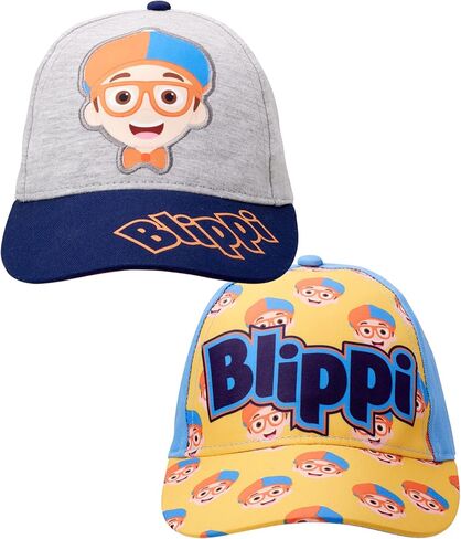 Blippi Toddler Boys' Baseball Hat - 2 Pack Curved Brim Cap, Size 2T-4T in Saudi Arabia